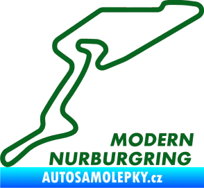 Samolepka Okruh Modern Nurburgring tmavě zelená