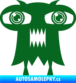 Samolepka Monstrum 003 pravá tmavě zelená