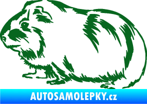 Samolepka Morče 002 levá tmavě zelená