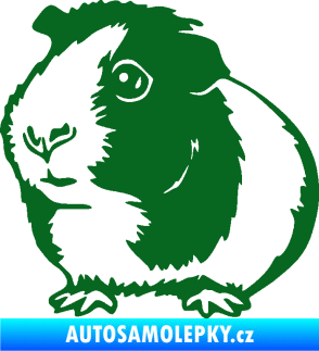 Samolepka Morče 003 levá tmavě zelená