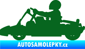Samolepka Motokára 001 levá tmavě zelená