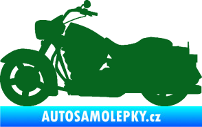 Samolepka Motorka 045 levá Harley Davidson tmavě zelená
