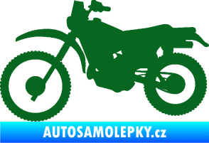 Samolepka Motorka 046 levá tmavě zelená