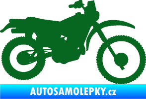 Samolepka Motorka 046 pravá tmavě zelená