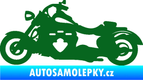 Samolepka Motorka 056 levá tmavě zelená