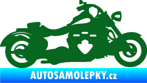 Samolepka Motorka 056 pravá tmavě zelená