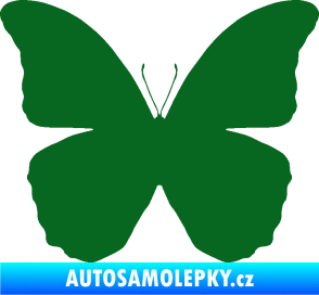 Samolepka Motýl 006 tmavě zelená
