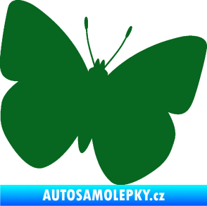 Samolepka Motýl 011 pravá tmavě zelená