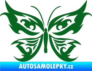 Samolepka Motýl 012 tmavě zelená