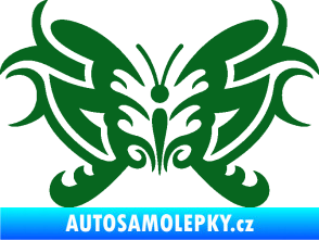 Samolepka Motýl 015 tmavě zelená