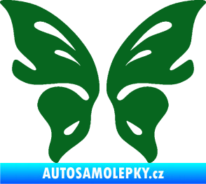 Samolepka Motýl 018 tmavě zelená