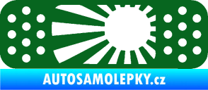 Samolepka Náplast 002 levá tmavě zelená