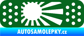Samolepka Náplast 002 pravá tmavě zelená