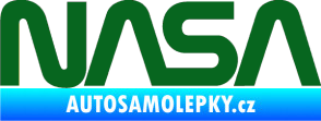 Samolepka NASA nápis tmavě zelená