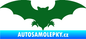 Samolepka Netopýr 007 tmavě zelená