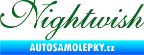 Samolepka Nightwish tmavě zelená