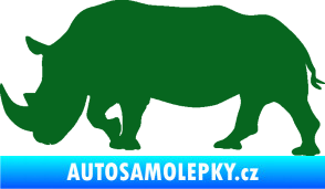 Samolepka Nosorožec 002 levá tmavě zelená