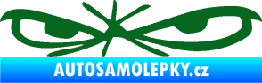 Samolepka Oči 002 levá tmavě zelená