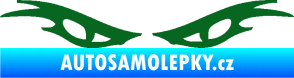 Samolepka Oči 003  tmavě zelená