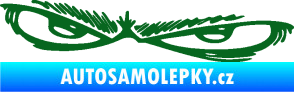 Samolepka Oči 005 levá tmavě zelená