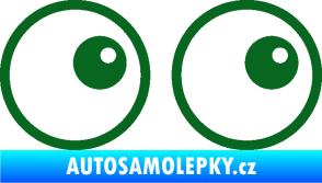 Samolepka Oči 006 pravá tmavě zelená