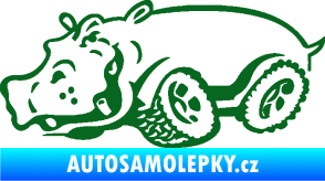 Samolepka Off Road 006 levá hroch tmavě zelená