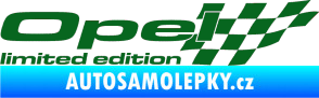 Samolepka Opel limited edition pravá tmavě zelená