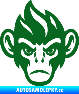 Samolepka Opičák 002 levá tmavě zelená