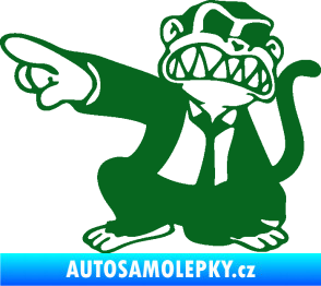 Samolepka Opičák JDM levá tmavě zelená