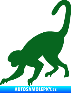 Samolepka Opice 002 levá tmavě zelená