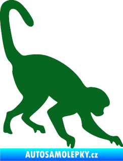 Samolepka Opice 002 pravá tmavě zelená