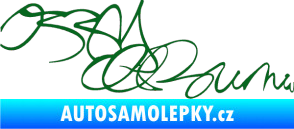 Samolepka Ozzy Osbourne 004 tmavě zelená