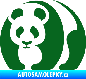 Samolepka Panda 001 levá tmavě zelená
