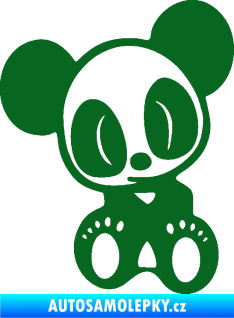 Samolepka Panda JDM levá tmavě zelená
