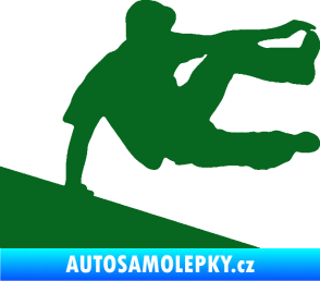 Samolepka Parkour 001 pravá tmavě zelená