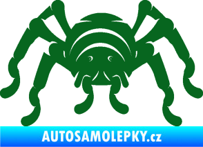 Samolepka Pavouk 018 tmavě zelená