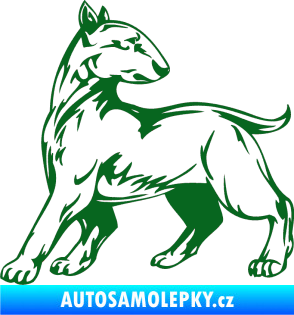Samolepka Pes 011 levá tmavě zelená