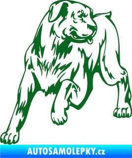 Samolepka Pes 020 levá tmavě zelená
