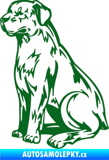 Samolepka Pes 032 levá tmavě zelená