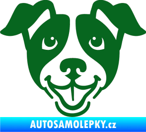 Samolepka Pes 065 tmavě zelená