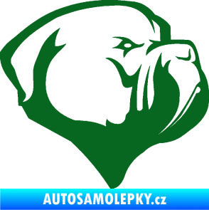 Samolepka Pes 116 pravá pitbull tmavě zelená