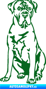 Samolepka Pes 194 pravá Cane Corso tmavě zelená