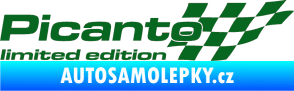 Samolepka Picanto limited edition pravá tmavě zelená