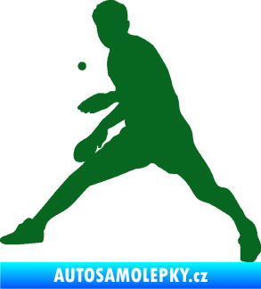 Samolepka Ping pong 002 levá tmavě zelená