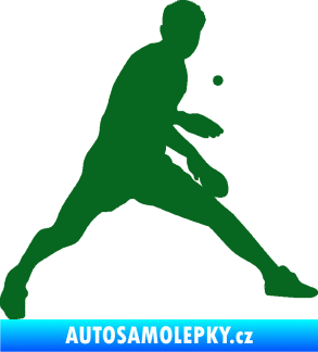 Samolepka Ping pong 002 pravá tmavě zelená
