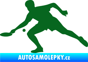 Samolepka Ping pong 001 levá tmavě zelená