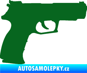 Samolepka Pistole 003 pravá tmavě zelená