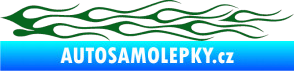 Samolepka Plameny 005 tmavě zelená