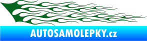 Samolepka Plameny 011 tmavě zelená