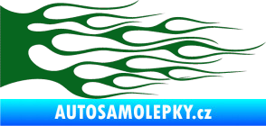 Samolepka Plameny 023 tmavě zelená
